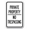 Signmission Safety Sign, 12 in Height, Aluminum, Private Prop - P P N T3 A-1218 Private Prop - P P N T3 - alternate 1